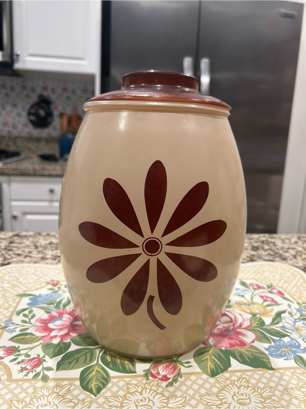 Vintage Bartlett Collins Cookie Jar 9.75”